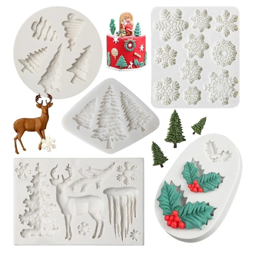 Holiday Ornament Fondant Mold Set - White - Picture 2 of 10